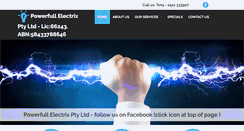 Desktop Screenshot of powerfullelectrix.com.au